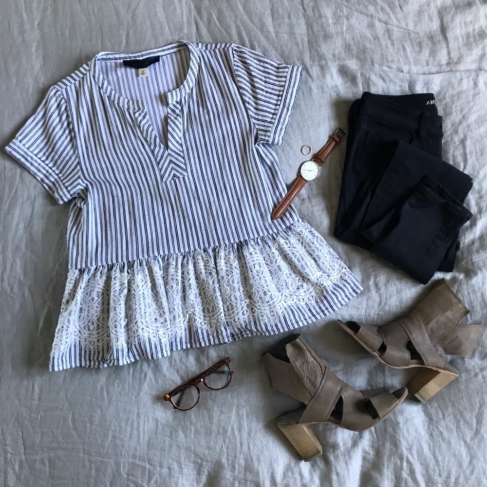 Francesca’s peplum top